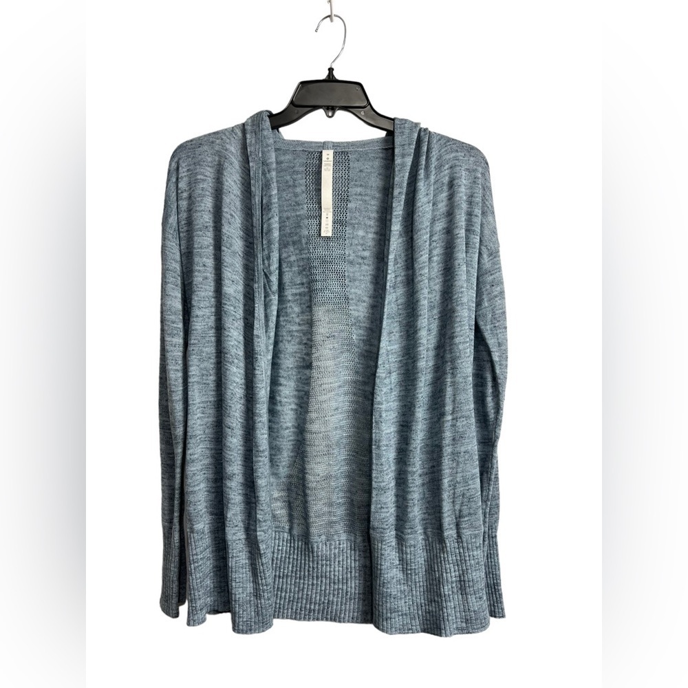 Lululemon Calm and Collected Wrap Heathered Sailboat Blue Size Medium - Picture 5 of 8